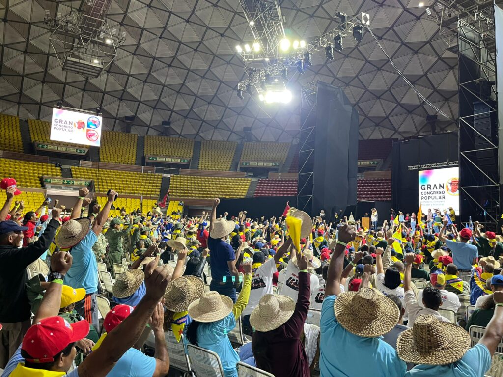 El cierre del Gran Congreso Popular Campesino Comunal, Pesquero y Acuicultor se realizó en el Poliedro de Caracas.