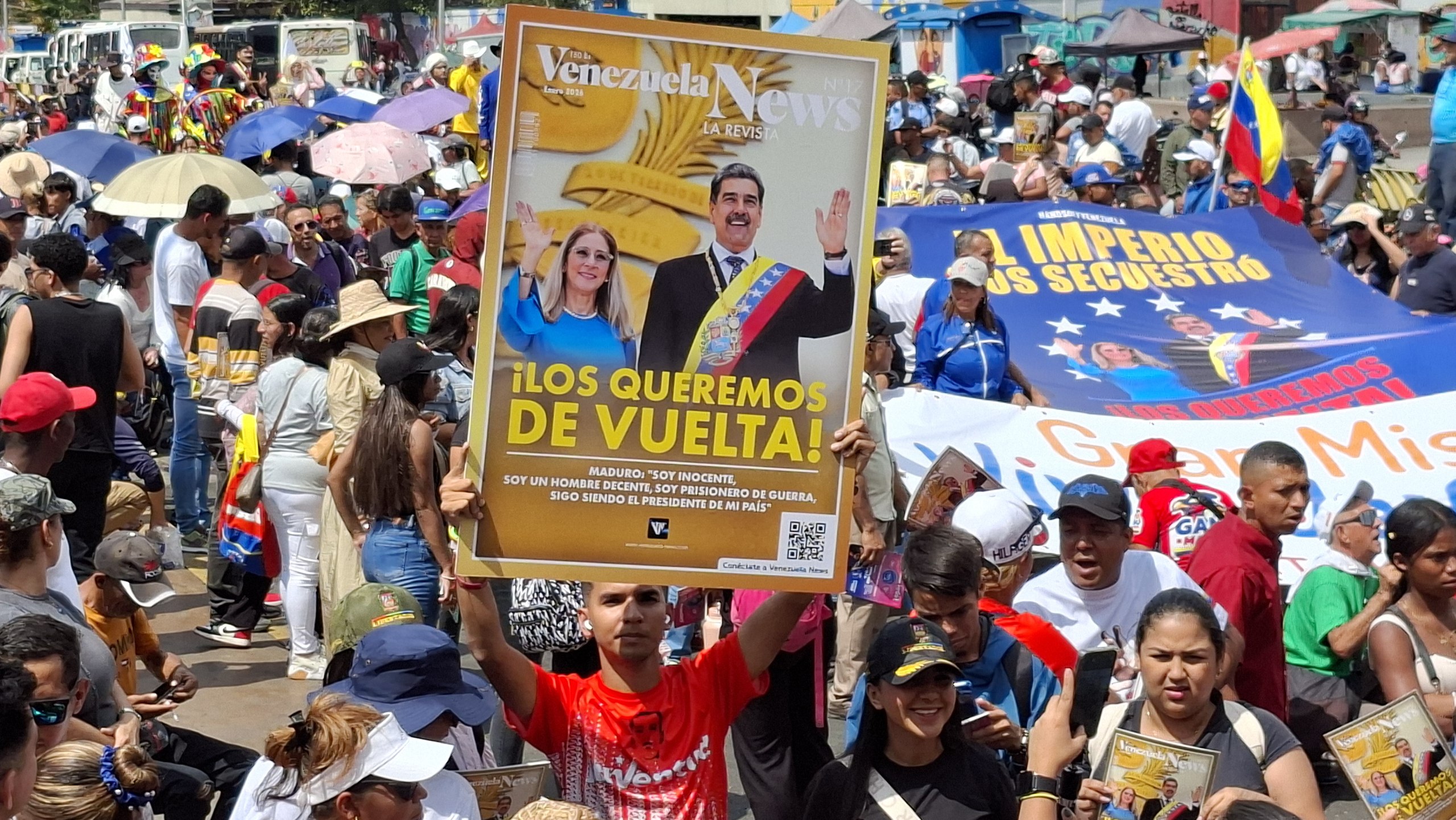 Pueblo venezolano se moviliza en respaldo a la protección social y ...